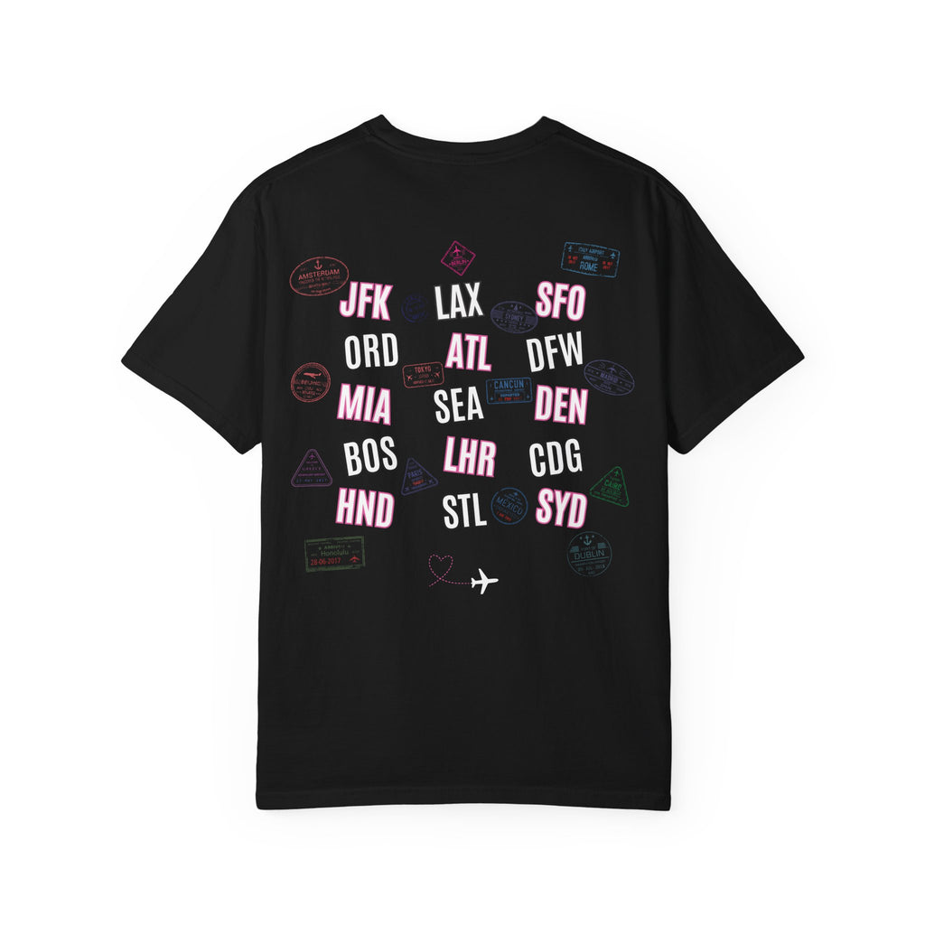 Passport Princess Garment-Dyed T-Shirt | Travel Shirt for Women | Vacation Outfit & Wanderlust Apparel